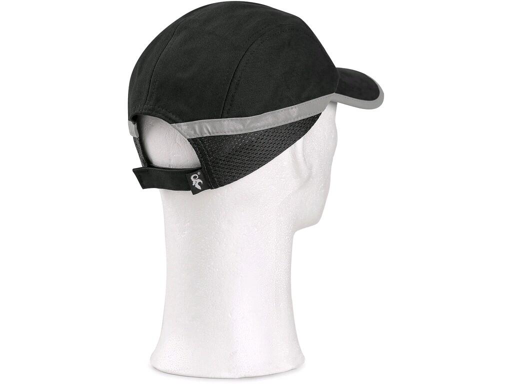 Cap CXS CRAN inner plastic SM923: Sporty type working cap. Reflective stripes for high visibility. Side mesh part. Strap with velro for size adjustment. Suitable for activities wh…