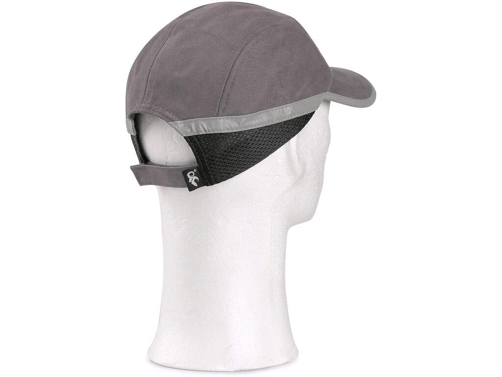 Cap CXS CRAN inner plastic SM923: Sporty type working cap. Reflective stripes for high visibility. Side mesh part. Strap with velro for size adjustment. Suitable for activities wh…