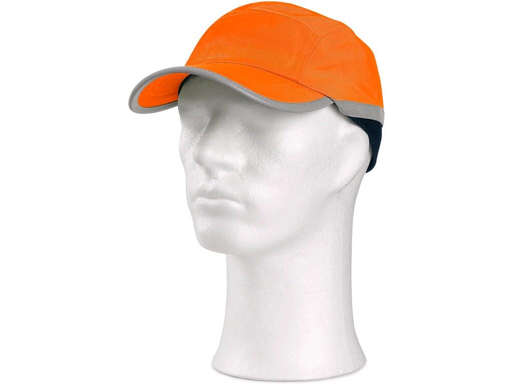 Cap CXS CRAN inner plastic SM923: Sporty type working cap. Reflective stripes for high visibility. Side mesh part. Strap with velro for size adjustment. Suitable for activities wh…
