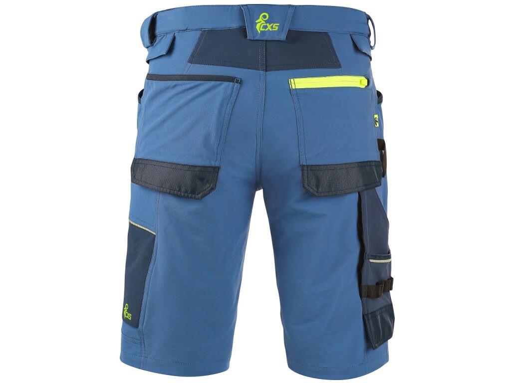Shorts CXS NAOS men’s: Men’s working shorts with contrasting color and reflective accessories. The 4-way stretch construction allows material to be stretched in all 4 directions a…