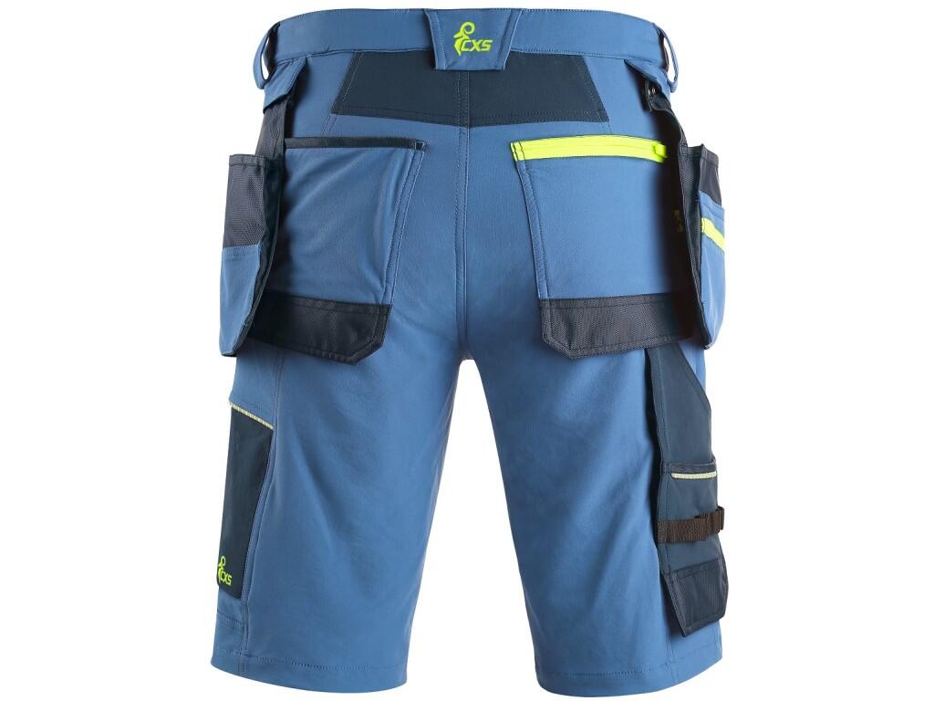 Shorts CXS NAOS men’s: Men’s working shorts with contrasting color and reflective accessories. The 4-way stretch construction allows material to be stretched in all 4 directions a…
