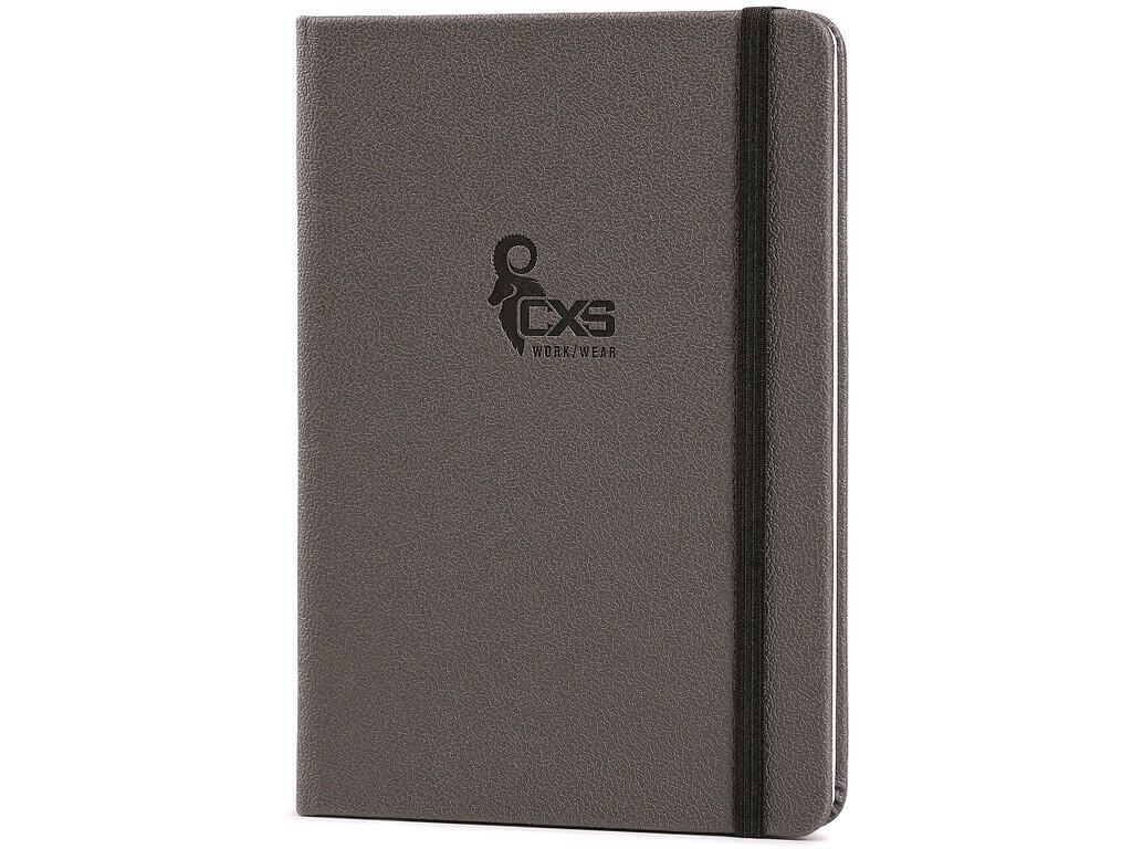 Notebook CXS grey: Hardcover CXS notebook, 96 sheets, size 121 x 174 mm, lined.