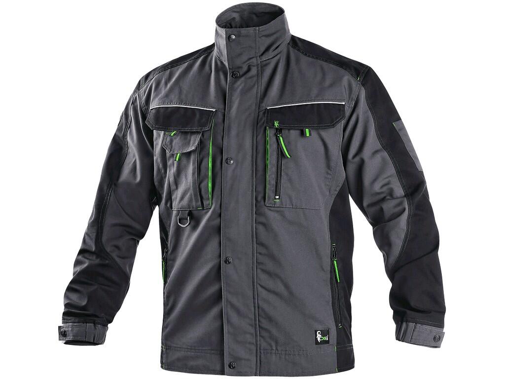 Blůza CXS SIRIUS LUCIUS: Men’s working jacket - shortened version for height 170-176 cm. Shoulders reinforced by 600D polyester, sleeves with adjustable cuff, covered zipper faste…