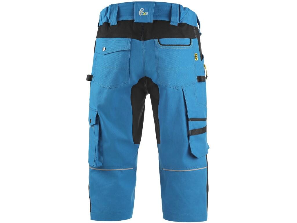 Trousers 3/4 CXS STRETCH: Men’s working 3/4 trousers, stretch fabric allowing free movement, waist with belt loops, front pockets with zipper pocket, multifunctional pockets on bo…