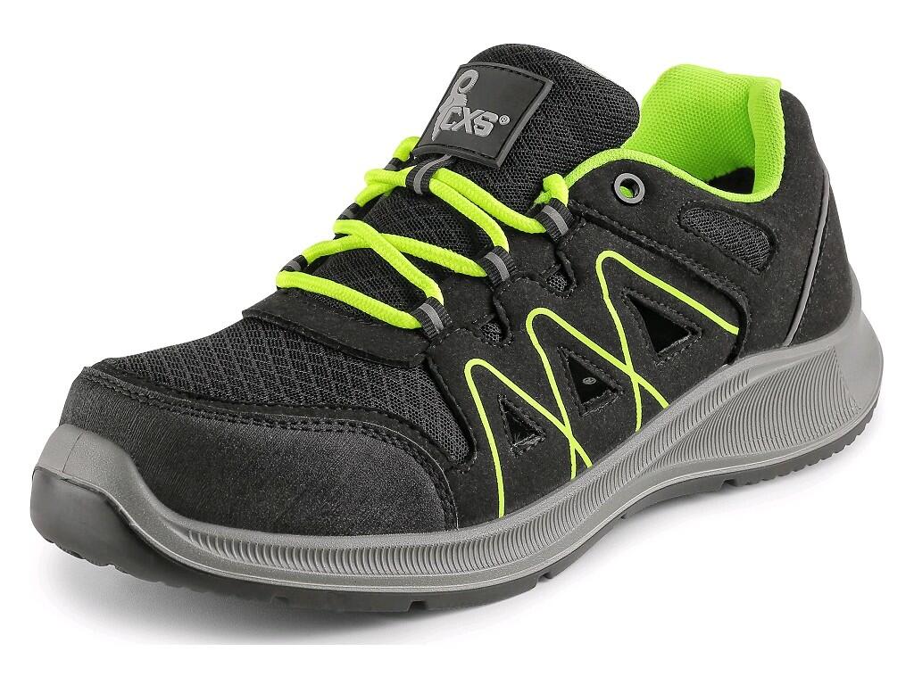 Low footwear CXS TEXLINE VUKA S1P: Low safety footwear with composite toe cap and Dyna-Flex® midsole, side vents for better breathability, reflective accessories. Material: upper…