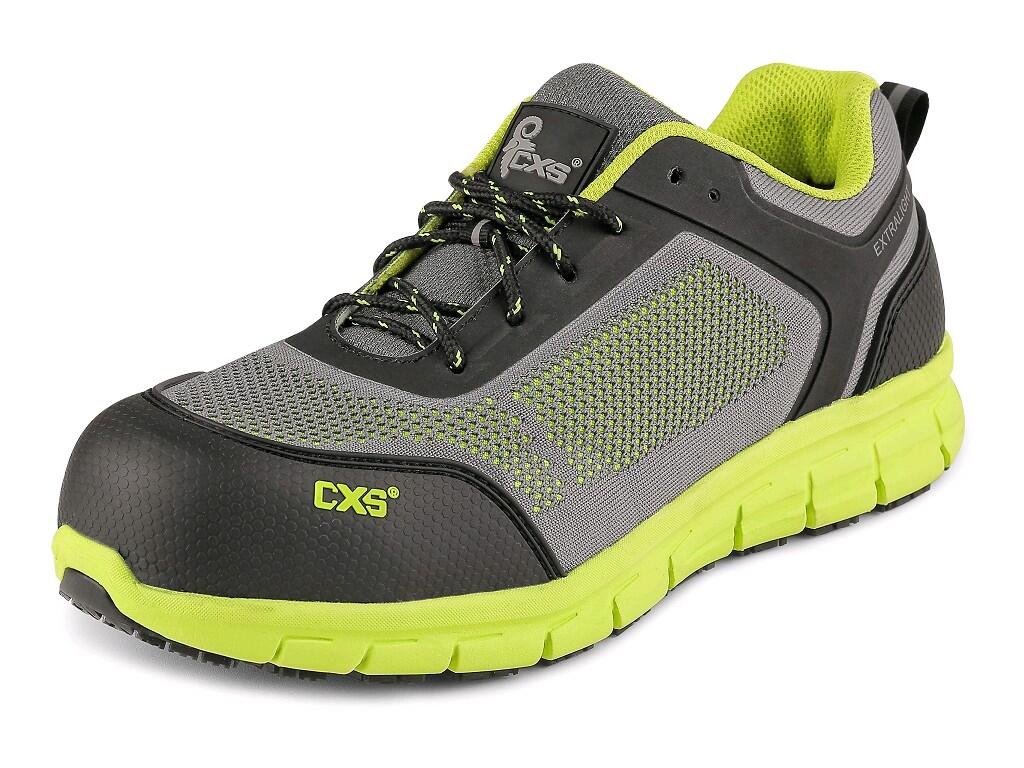 Low footwear CXS LAND FALSTER S1P: Safety ultralight low footwear with laminate toe cap and textile antipenetrating insole, reflective accessories. Material: upper made of 1,8mm p…