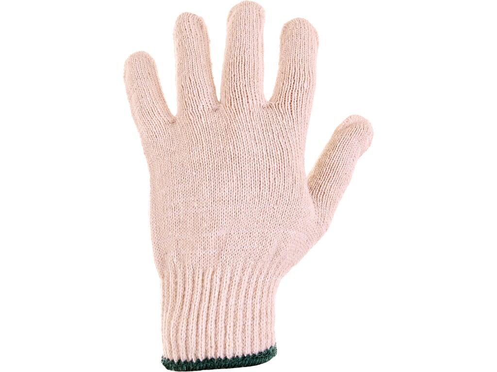 Gloves CXS FLASH: Textile gloves made of blended knit, elastic cuff. Recommended application: warehouse, handling with light or small items, hobby, automotive, light assembly.