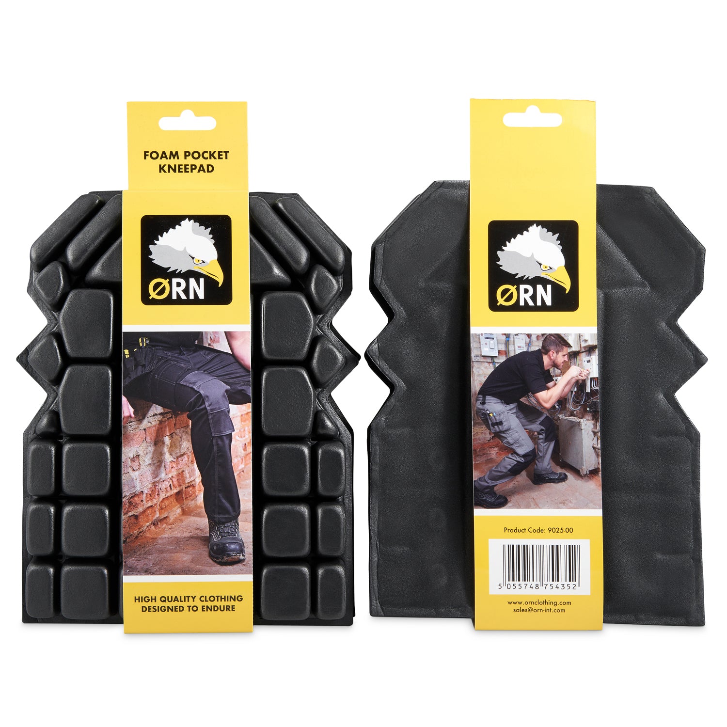 Foam Pocket Kneepad Black Front
