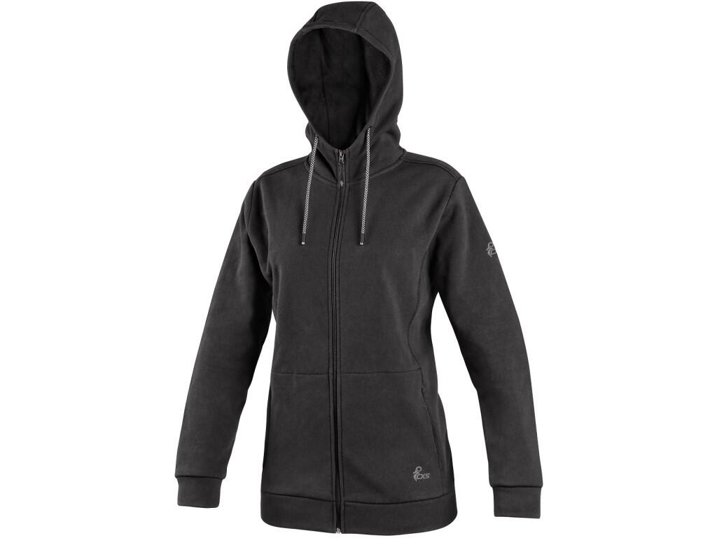 Sweatshirt CXS HARRIET: Ladies’ sweatshirt with zipper, waist and sleeves with cuff, side pockets with zipper, reflective strings. Final silicon wash which gives durable softness…