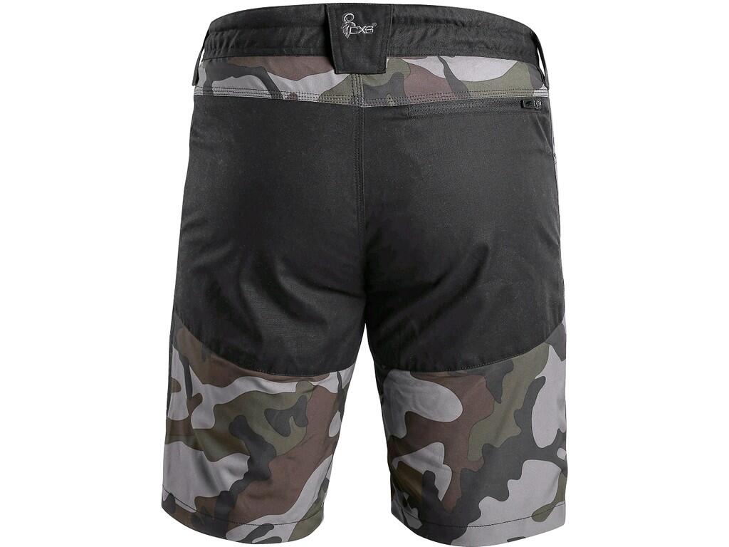 Shorts CXS DIXON: Men’s lightweight leisure shorts. Waist with side elastic bands, belt loops, 4 front pockets, back zipper pocket, reflective logo on the leg, inner waist with an…