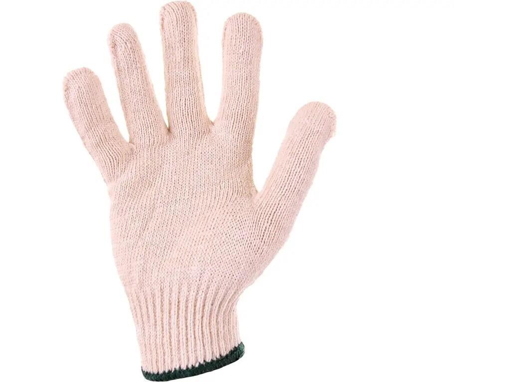 Gloves CXS FLASH: Textile gloves made of blended knit, elastic cuff. Recommended application: warehouse, handling with light or small items, hobby, automotive, light assembly.
