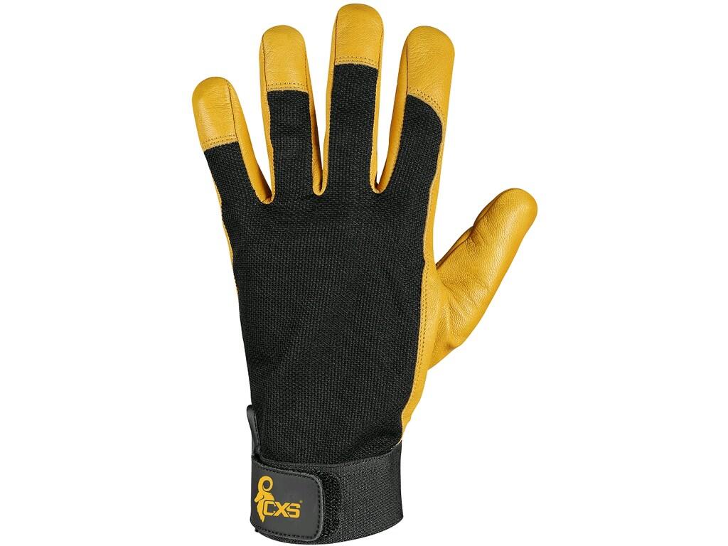 Gloves CXS FARO: Gloves with velcro cuff. Padding in exponated areas for reducing vibrations to the hand. Packed with blister. Recommended application: work with vibrating tools,…