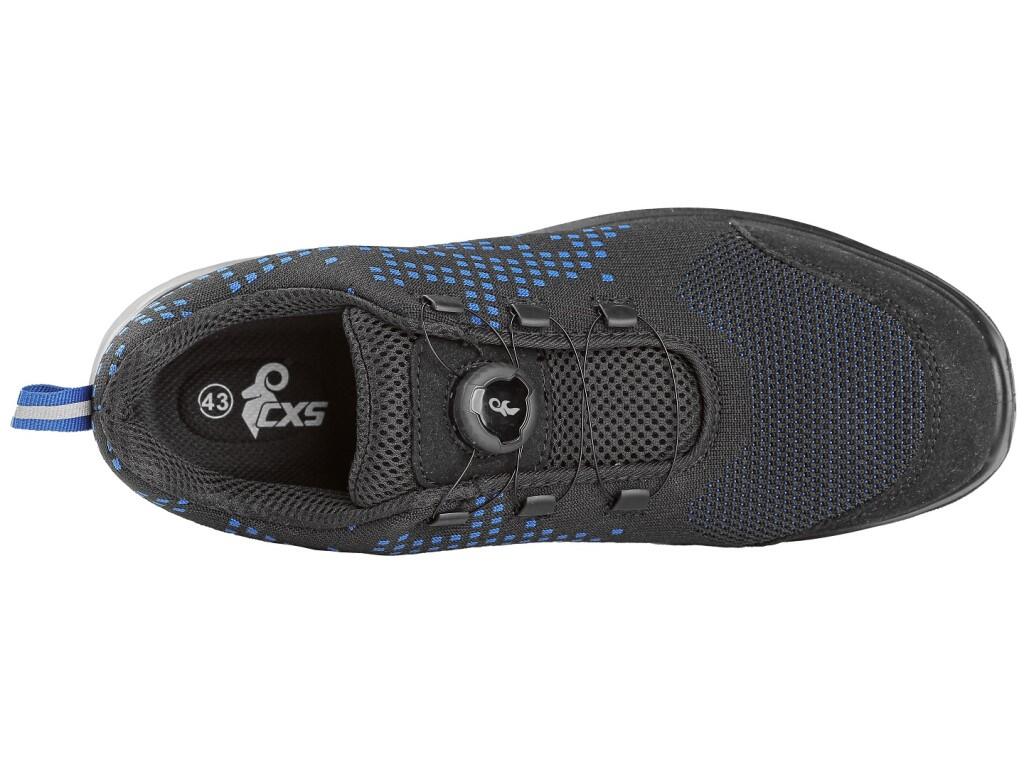 Low footwear CXS TEXLINE LOPUD S1PS: Low safety footwear with composite toe cap and Dyna-Flex® midsole, reflective accessories. Special fastening system allows quick tightening an…
