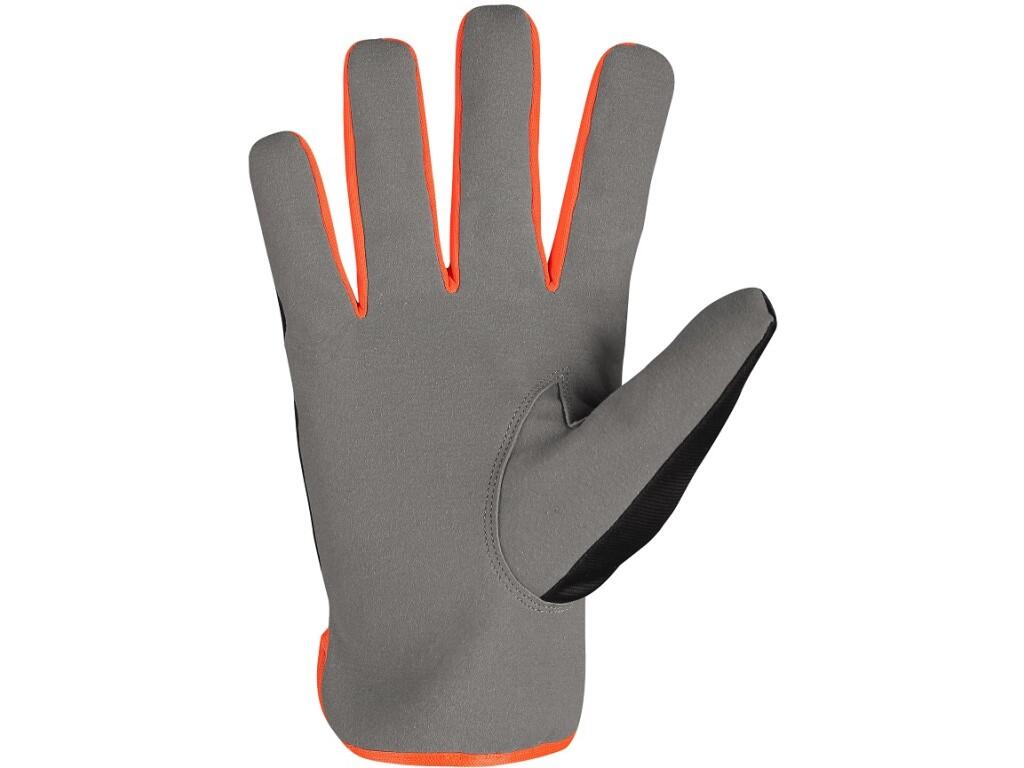 Gloves CXS FURNY W: Combined mechanic gloves with rubber wrist. Plush lining brings comfort in winter season. Made from quality materials. Shrinking, stretching and hardening resi…
