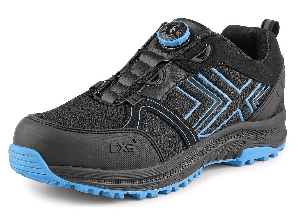 Low footwear CXS ISLAND LIPARI S3: Safety low footwear with laminate toe cap and textile antipenetrating insole, reflective accessories. Special fastening system allows quick tigh…