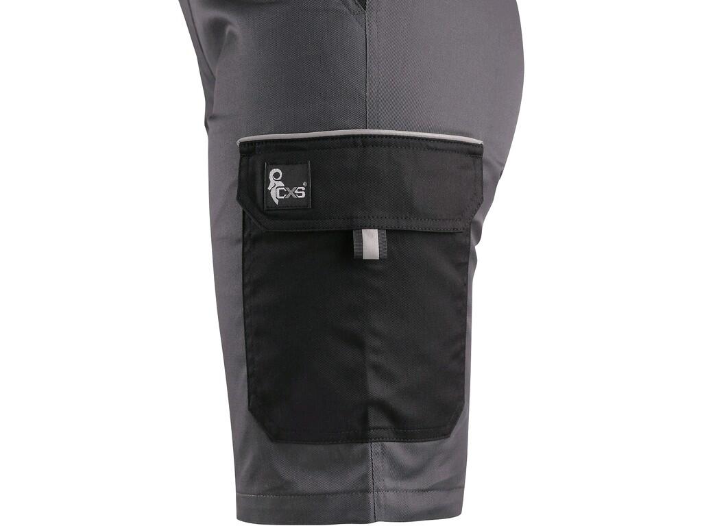 Shorts CXS PHOENIX FORTUNE: Ladies’ working shorts made of lightweight material, waist with belt loops and side elastic band, front pockets, side flap pocket, tape/folding measure…