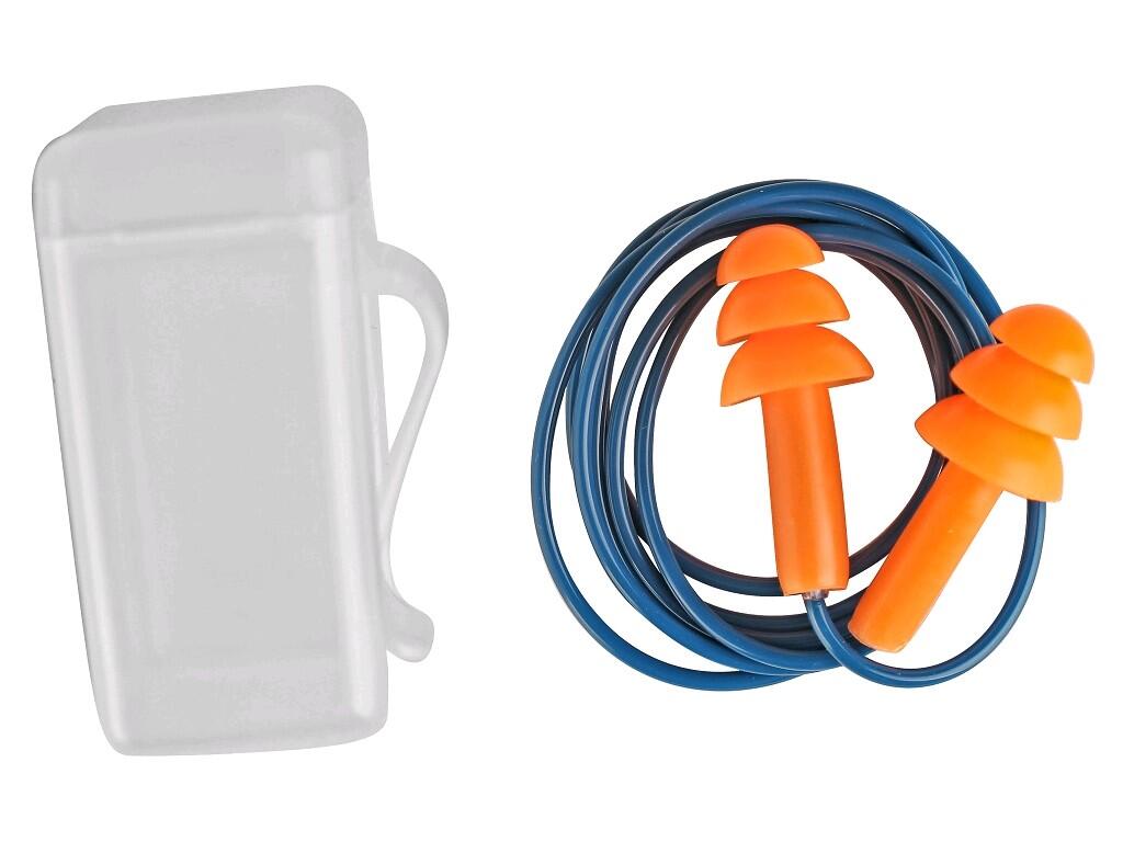 Ear plugs CXS CortiX EP-06TC / EC-2061-C: Reusable corded ear plugs, washable. Outer flange design helps to keep the ear plug in place, finger grip im- proves ease of insertion. L…