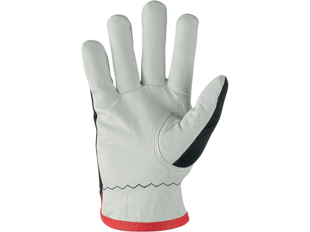 Gloves CXS TECHNIK WINTER: Gloves with elastic back and winter lining. Recommended application: construction, logistic, hobby, transport, work in a dry and cold environment.