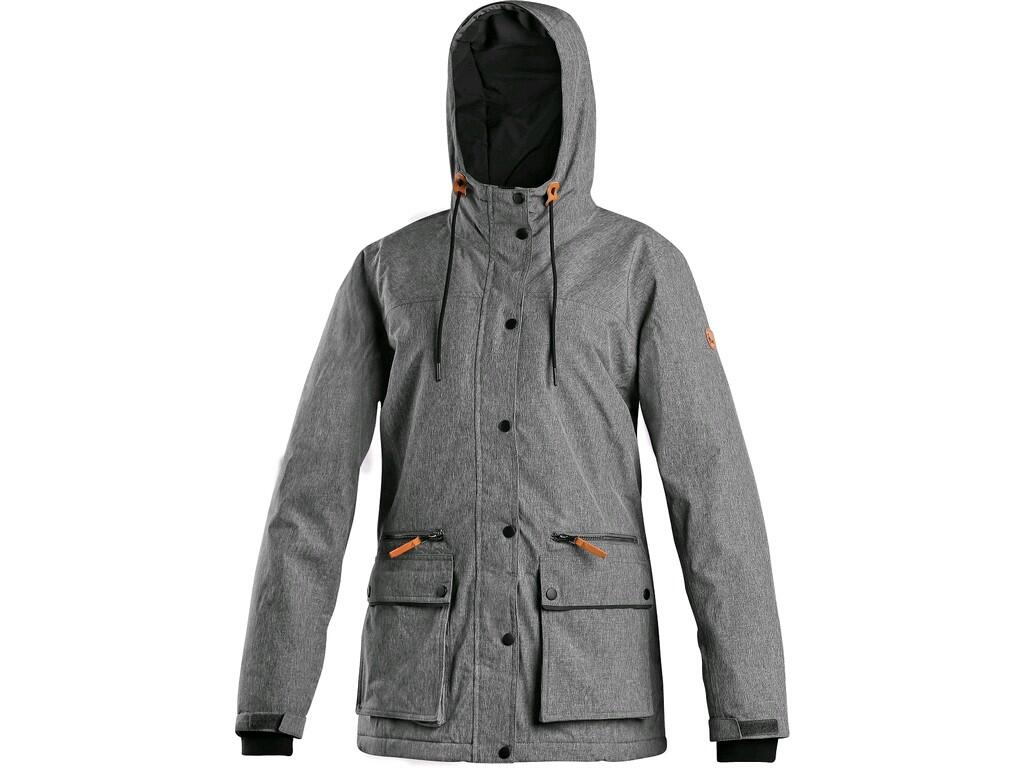 Jacket CXS ARIZONA: Ladies’ padded jacket with hood, water-resistant and windproof. The jacket has small zipper pockets and underneath there are flap pockets with reflective acces…