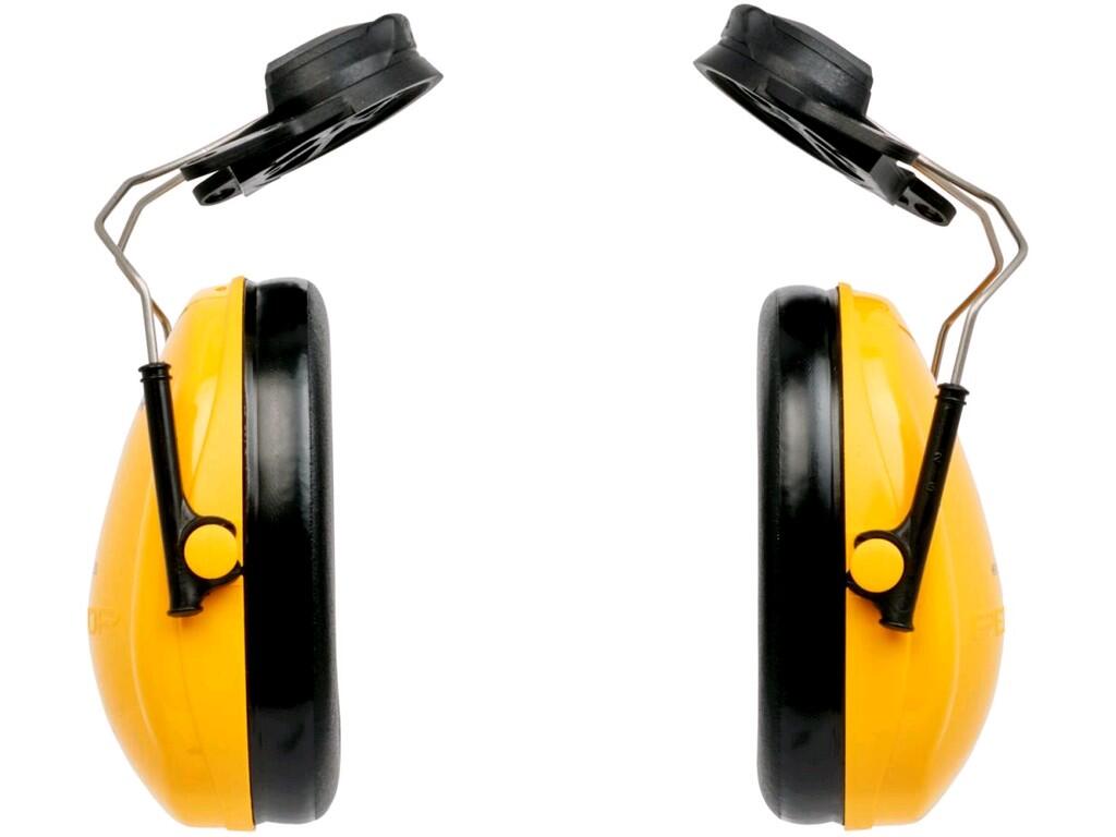 Ear muffs 3M PELTOR H510P3E-410-GQ: Optime I, helmet attachments, wide and comfortable rings are filled with a combination of fluid and foam, optimal sealing and low pressure. Sou…