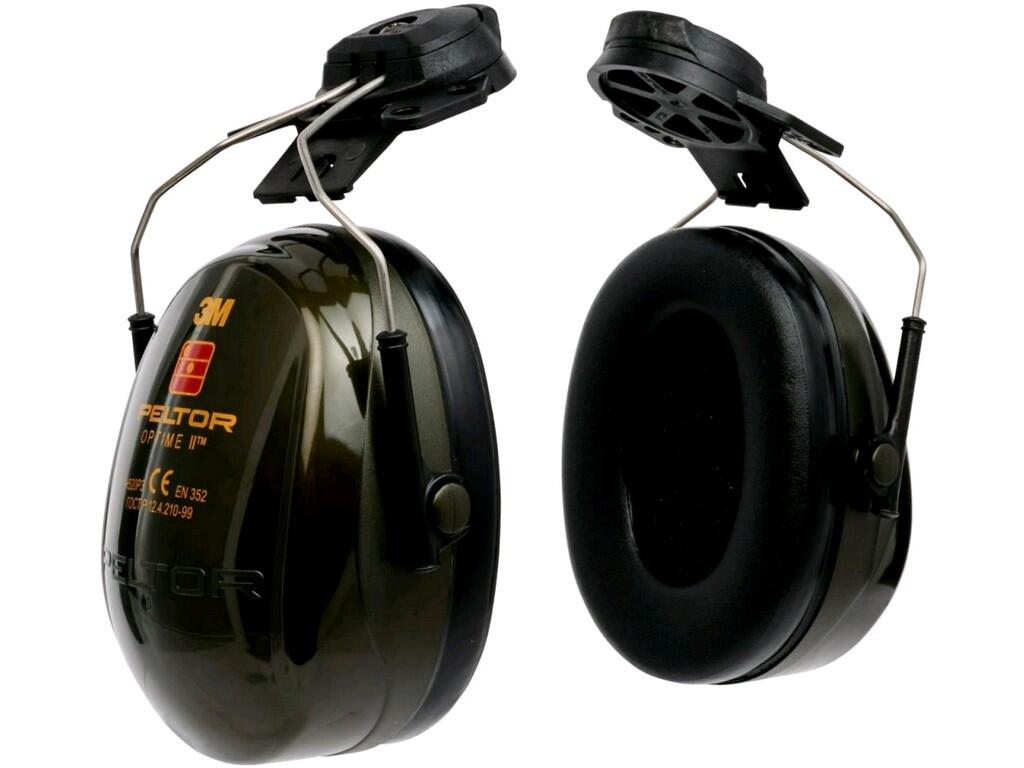 Ear muffs 3M PELTOR H520P3E-410-GQ: Optime II, helmet attachments, wide and comfortable rings are filled with a combination of fluid and foam, optimal sealing and low pressure. So…