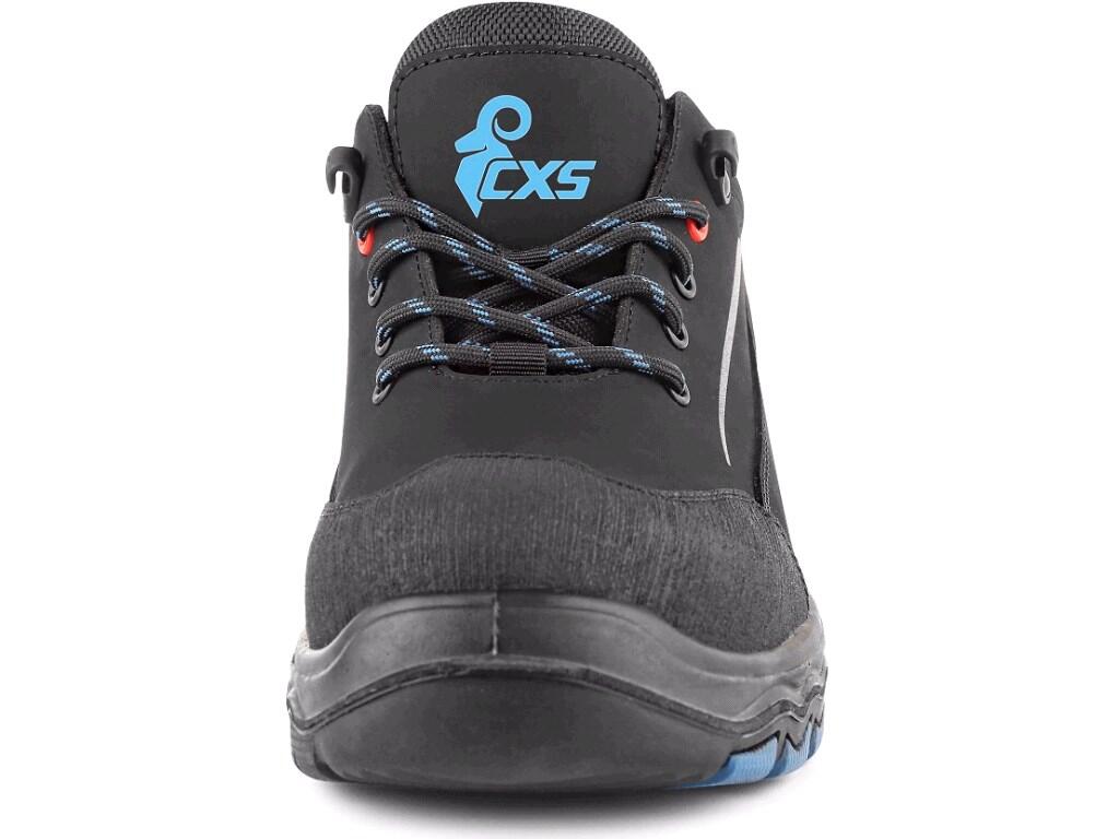 Low footwear CXS LAND FYN S3S: >Low cut safety footwear with composite toe cap and textile antipenetrating insole, reflective accessories. Material: upper made of 1,8 - 2 mm hydro…