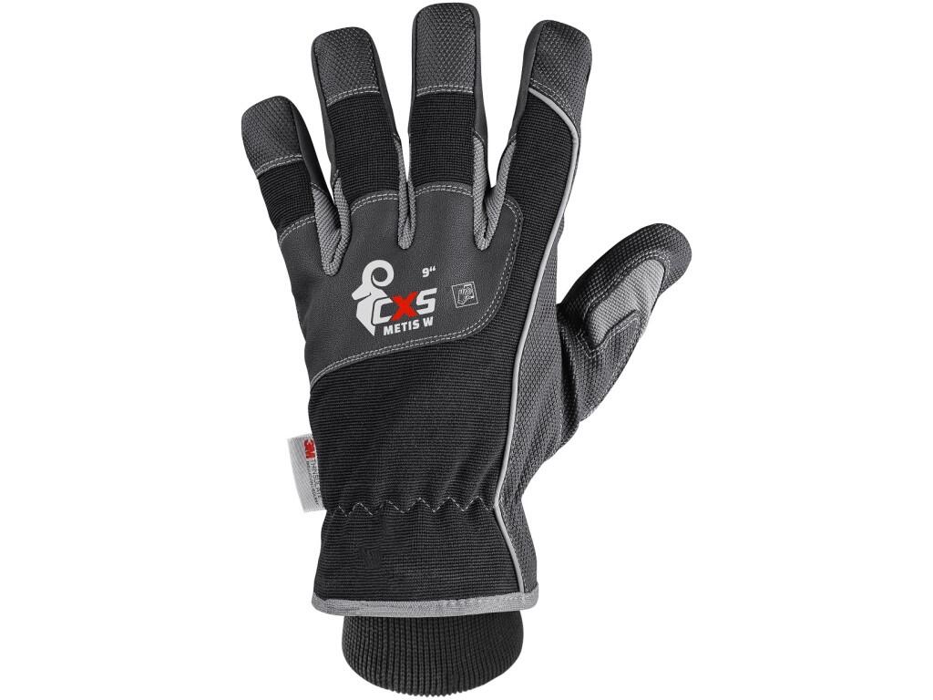 Gloves CXS METIS W: Winter work gloves made from a combination of materials. They provide excellent thermal insulation thanks to the 3M Thinsulate lining and fleece interior. The…