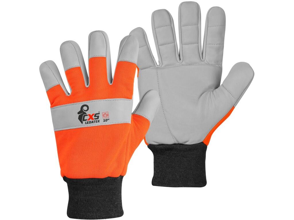 Gloves CXS LEDATEK: Anti-vibration combined gloves with VIBRASHIELD foam padding that reduces the transmission of vibrations to the hands. The back of the glove is made of breatha…