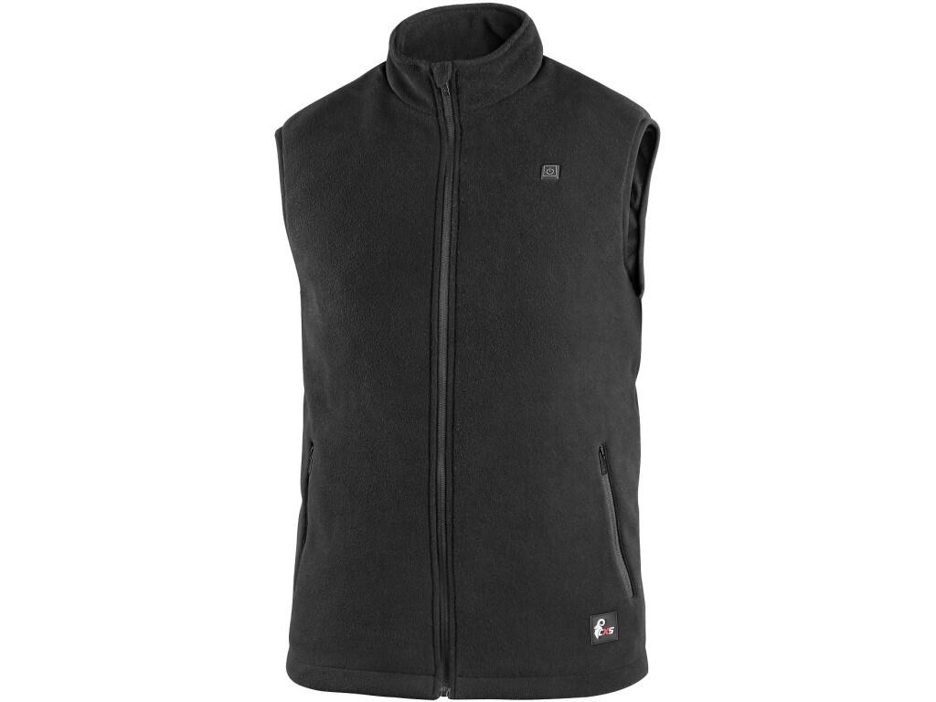 Vest CXS ANTARKTIDA: Men’s heated vest made of comfortable fleece material with anti-pilling treatment. The vest has integrated heating elements in the stomach, back and back of t…