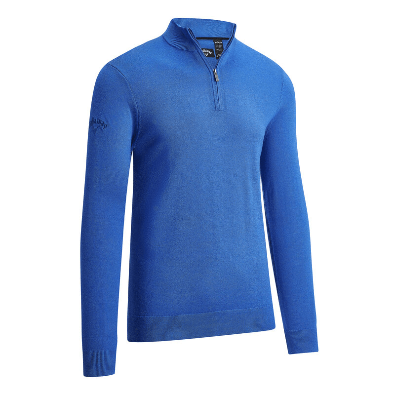 Callaway Ribbed 1/4 Zip Merino Sweater