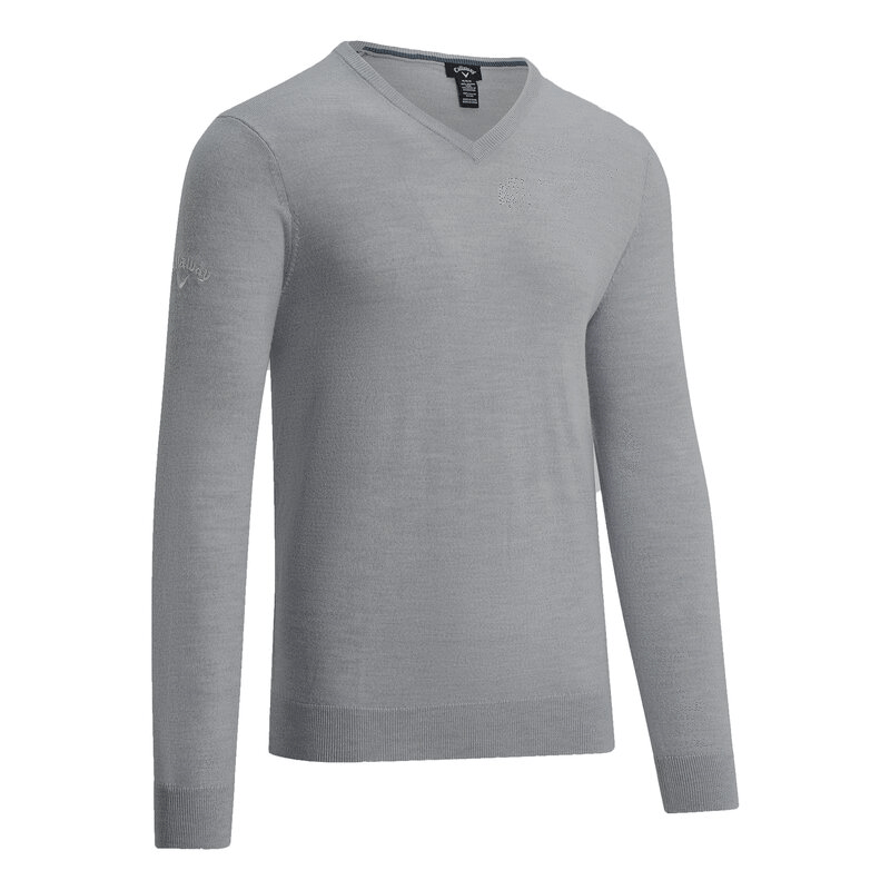 Callaway Ribbed V-Neck Merino Sweater