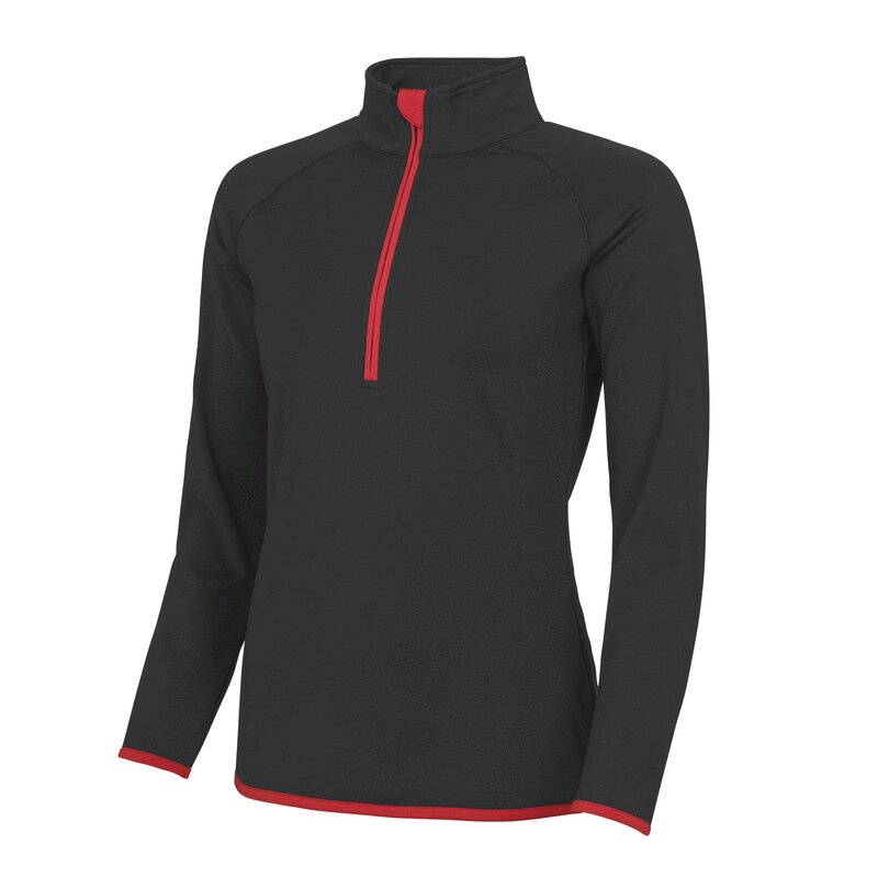 Just Cool By Awdis Womens Cool 1/2 Zip Sweat