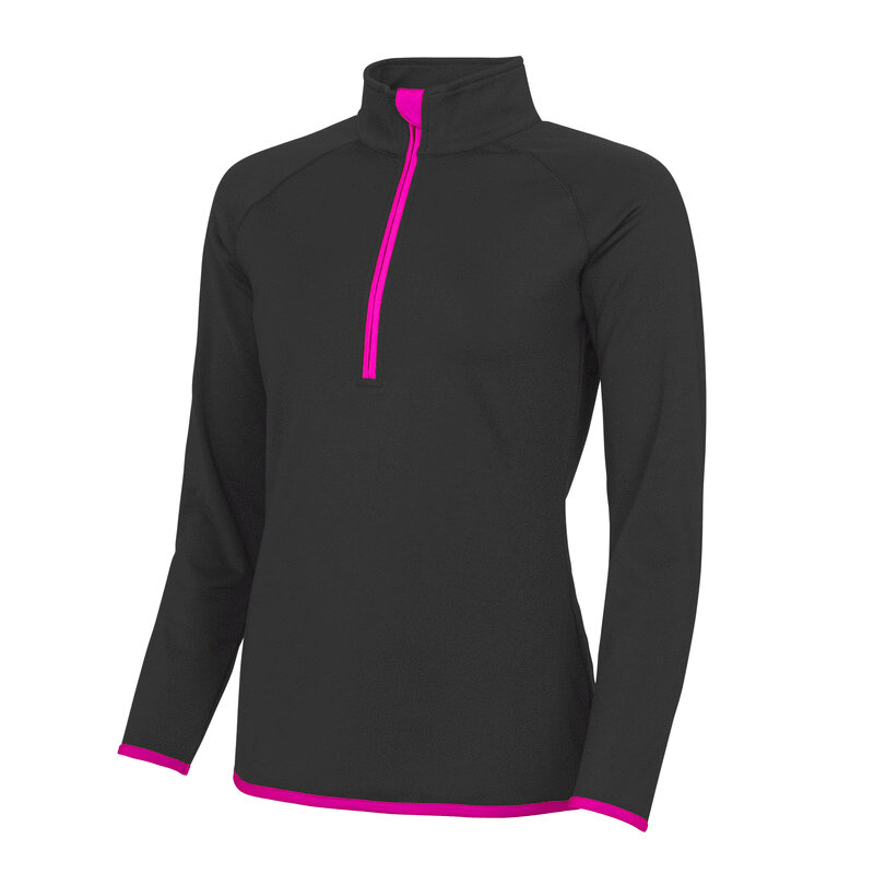 Just Cool By Awdis Womens Cool 1/2 Zip Sweat