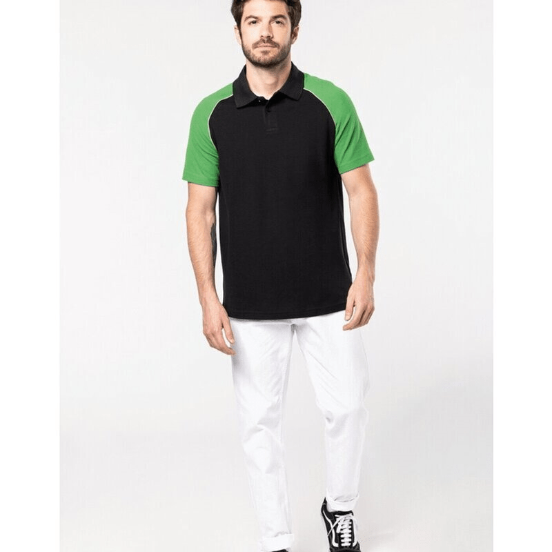 Kariban Baseball Polo Shirt
