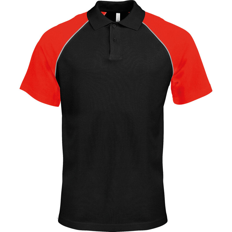 Kariban Baseball Polo Shirt