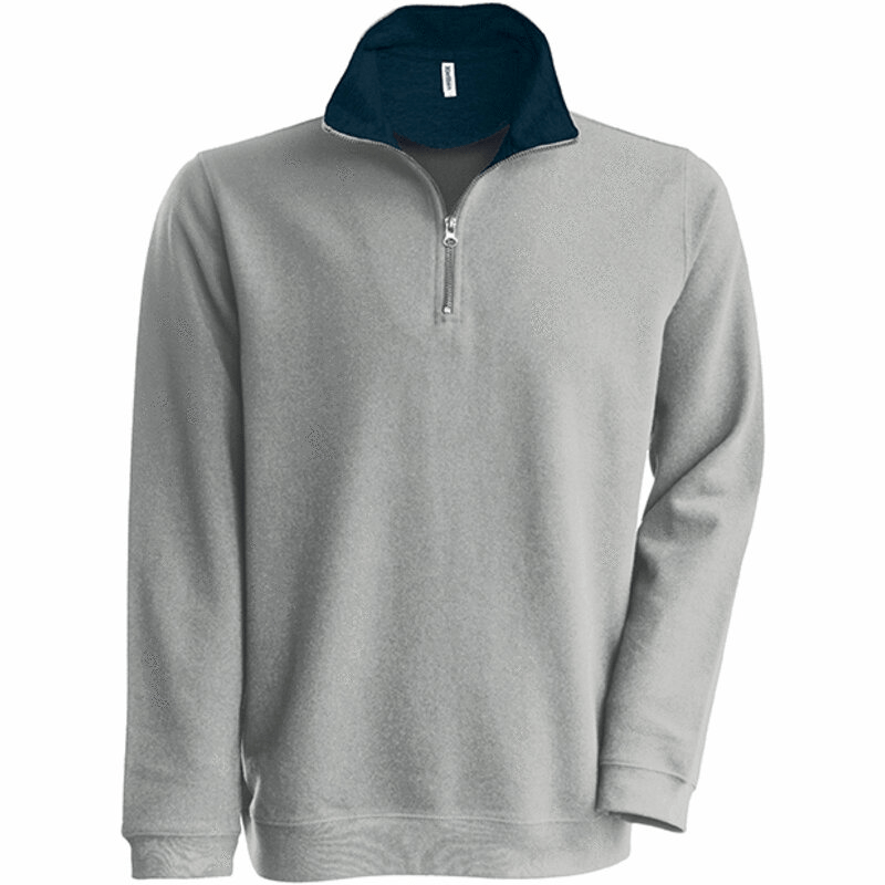Kariban Trucker Zip Neck Pique Sweater