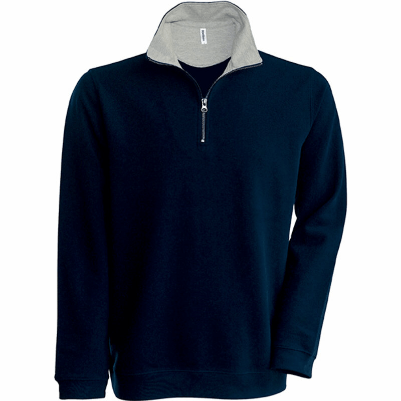 Kariban Trucker Zip Neck Pique Sweater