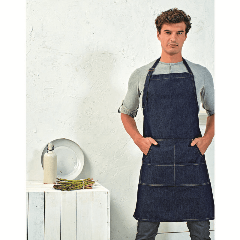 Premier Jeans Stitch Denim Bib Apron