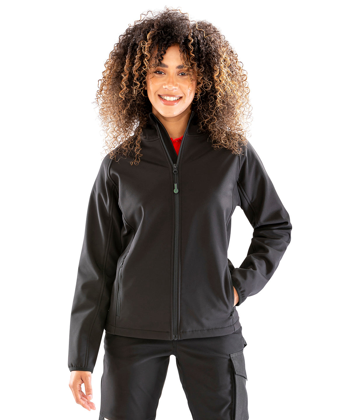 WomenÃ¢ÂÂs recycled 3-layer printable hooded softshell