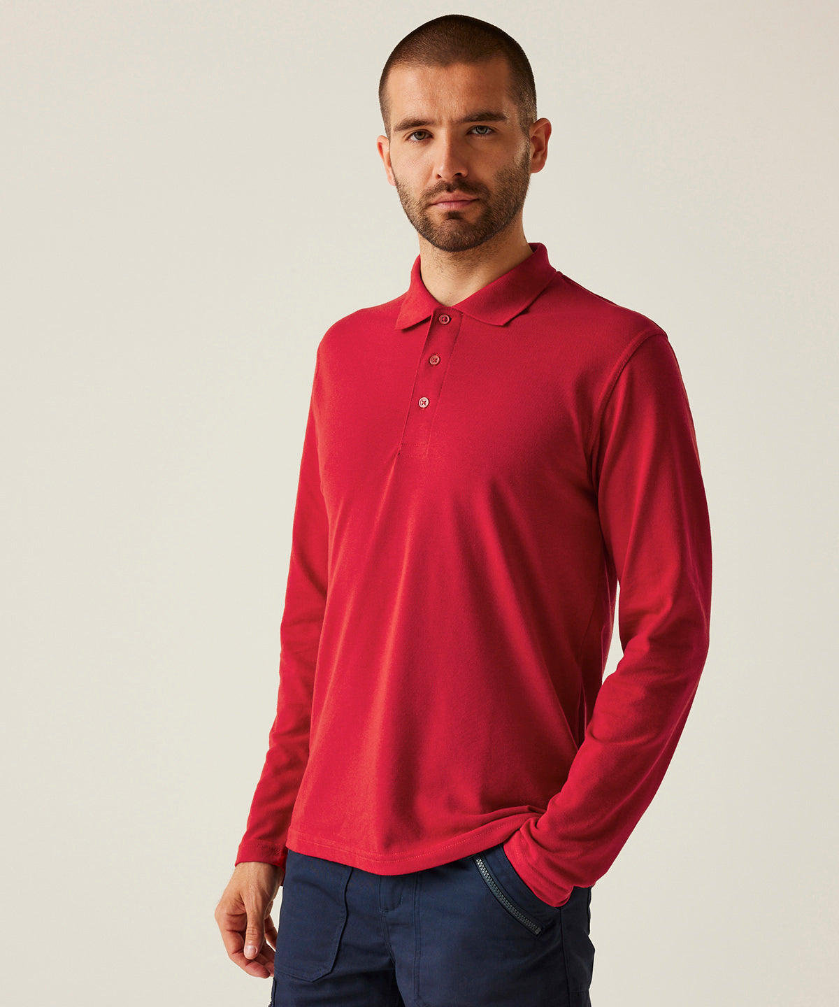 Pro 65/35-long sleeve polo