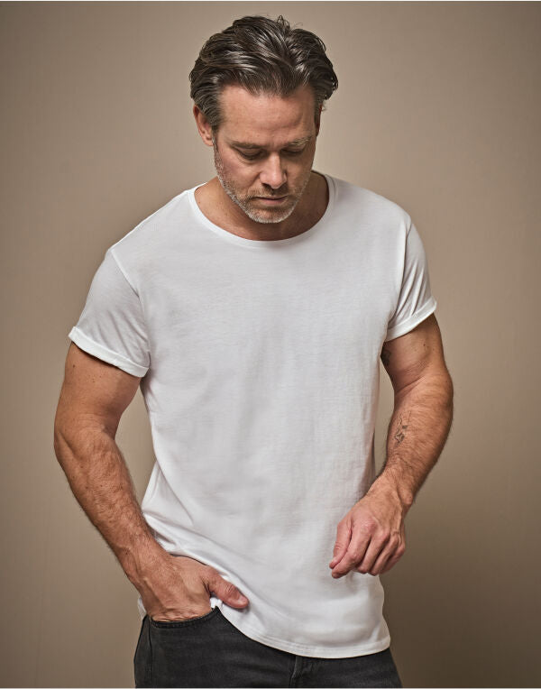 Tee Jays Mens Roll Up Sleeve Tee