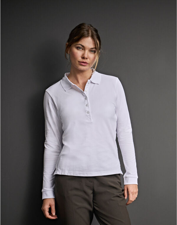 Tee Jays Ladies Luxury L/S Stretch Polo