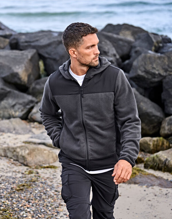 TeeJays Mens Mountain Hooded Fleece
