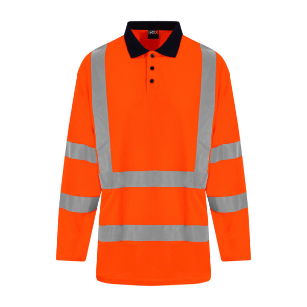 High Visibility Long Sleeve Polo